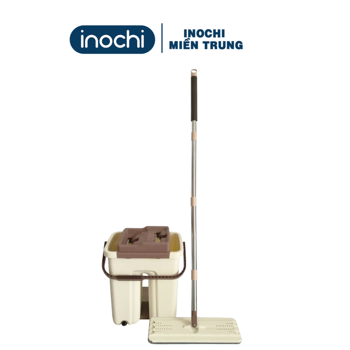 Bộ cây lau nhà thông minh kèm thùng vắt 2 ngăn Inochi BH-M200 (Size Lớn ...