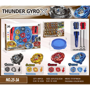 WEIHUIMEI ชุดลูกข่าง Combo Set THUNDER Battle GYRO X มีกล่องให้ พร้อมส่ง เบย์เบลดซื้อเซ็ตนี้สุดคุ้ม พร้อมส่ง เซ็ตลูกข่างสุดคุ้ม ของเล่นเด็ก