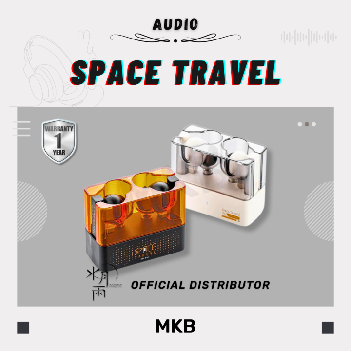 READY STOCK] Moondrop Space Travel Bluetooth 5.3 13mm Dynamic Driver True  Wireless Stereo Earphones Type-C Port