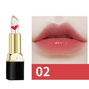 Jelly Flower Lipstick Mirror Moisturizing Temperature Color Change Long Lasting Waterproof Non-stick Cup Lip Balm Creative Lip Cosmetic Makeup