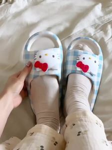 Co-Branded Hello Slippers For Women Summer Outdoor Wear Cute Home EVA Soft-Soled Non-Slip Slide Sandals