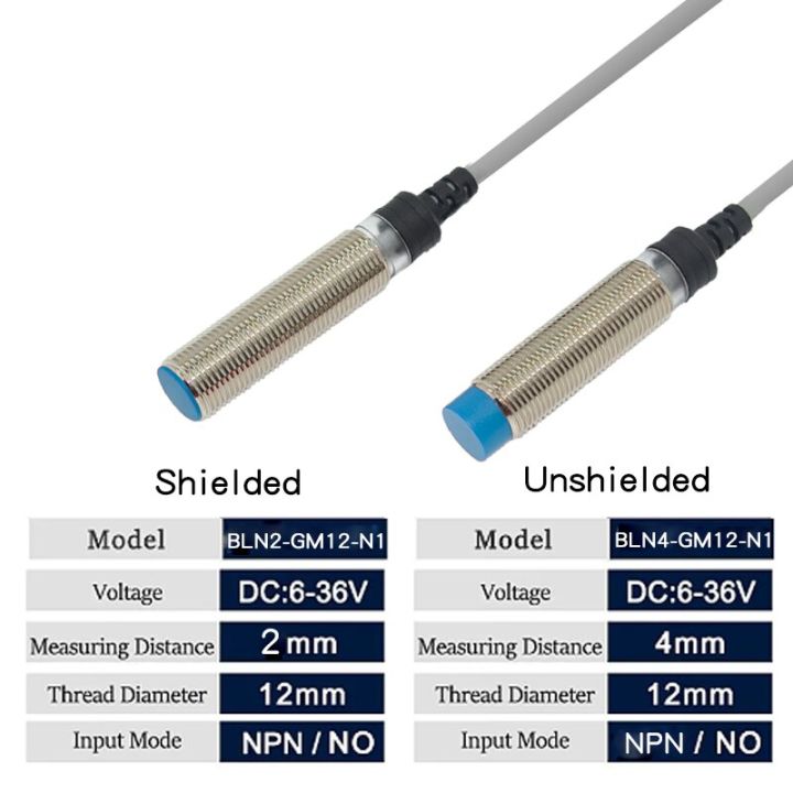 M12 Inductive Proximity Switch Inductive Metal Sensor DC10-36V AC 220V ...