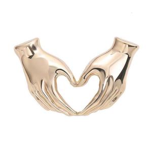 Trendy Cartoon Hand Heart Gesture Brooch Decorative Pin Fashion Suitable for Youthful Style and Individuality
