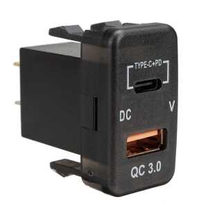 WAIMEI Pengisi Daya Charger Mobil Dual Port USB QC 3.0 Digital Display Voltmeter W30 - 7CRS9RBK