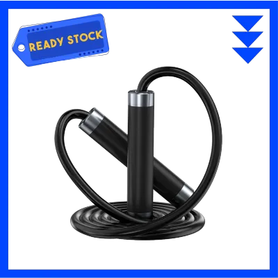 [Sports Essentials - Venom] Weighted 9mm Skipping Rope Weighted Jump Rope Tali Skipping Fitness Rope Ready Stock