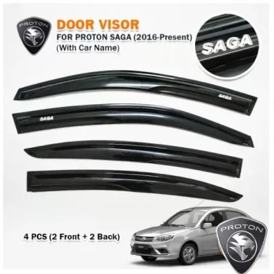 Proton Saga 2016-2026 Mugen Door Visor Move Style Small ( 4pcs)