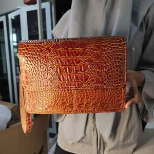 Clutch Handbag Kulit Pria Wanita Kulit Sapi Tas Tangan Pria Wanita Serbaguna BRUNO Crazy Horse Premium Terbaru Keren Kekinian