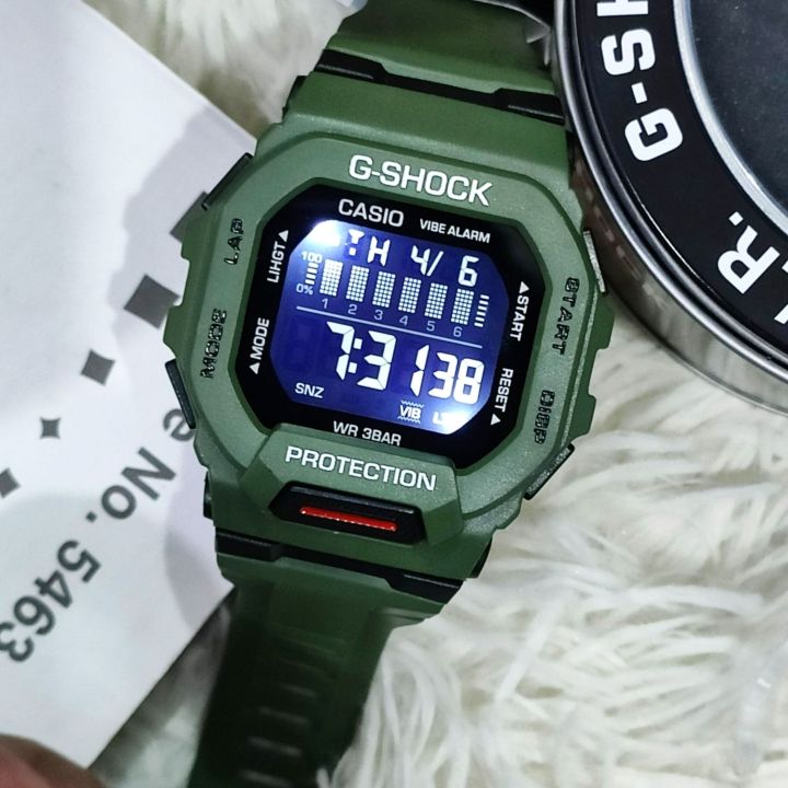 Army Green G Shock GBD-200 GBD200 Digital Original Water
