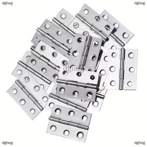 [COD] dgheg 10pcs Stainless Steel Door Hinges Cabinet Doors Windows Wooden Box Flat Hinge Home Furniture Hardware Accessories