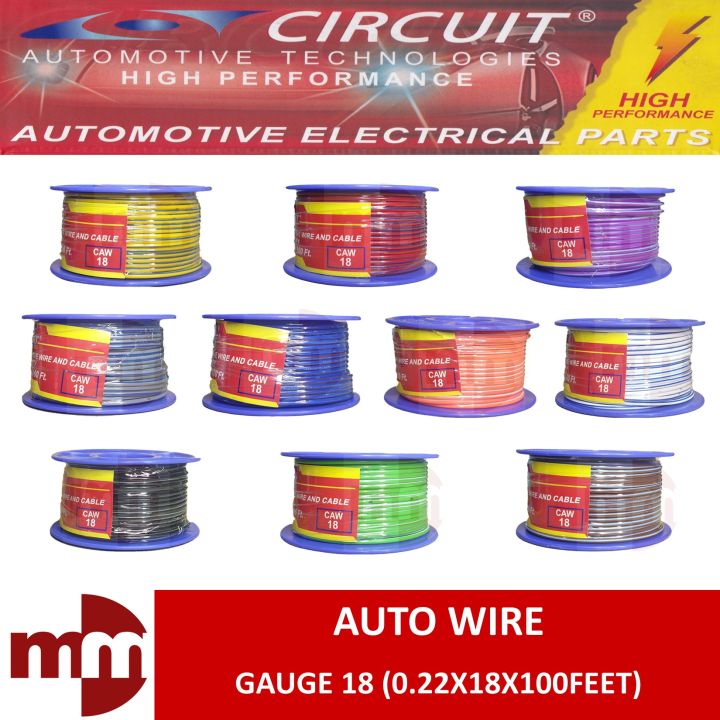 CIRCUIT AUTO WIRE Gauge 18 100 feet | Lazada PH