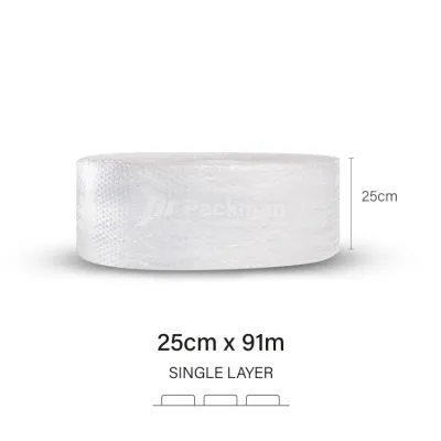 Bubble Cushion Packaging 25cm Wide Bubble Wrap for Polymailer Cling Wrap Packing Material