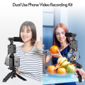 Micro thu âm livestream, Gậy livestream tiktok có đèn, Giá đỡ điện thoại, Tripod 3 chân có remote, 36 bóng đèn Led 3 chế độ sáng, thu lọc tạp âm tốt. 