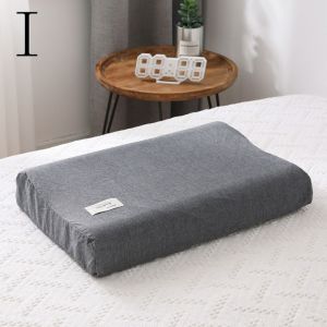 GIGBM 5030cm/6040cm Latex Pillows Case Solid Color Cotton Pillow Cover Home Textile Soft Sleeping Pillowcase Pillow