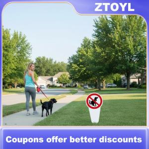 【ZTOYL】 No Dog Poop Plastic Sign No Pooping Warning Yard Sign Garden Stake Outdoor Waterproof Warning For Pet Owners Prevent Pollution