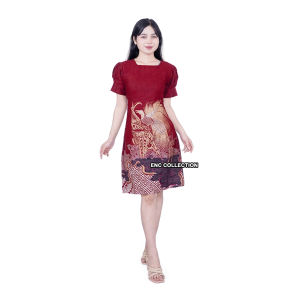 Batik Couple Fortuna - Dress Batik - Hem / Kemeja Batik Pria - Seragam Batik