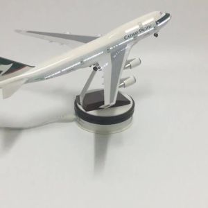 JASON TUTU 46cm Cathay Pacific Boeing 747 Plane Model Airplane Model Aircraft Model 1/160 Scale Diecast Resin Airplanes Planes