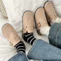 Julyya Sandals For MEN&WOMEN Clogs Shoes Leather With Buckle Half Shoes. 