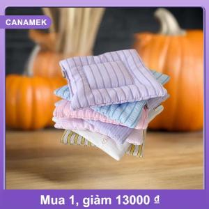 【CANAMEK】 Ins đơn giản vải Coaster trà thời trang Ngọt Ngào Màu kem cách nhiệt Pad Máy tính để bàn trang trí cốc mat trang trí nội thất Quà Tặng