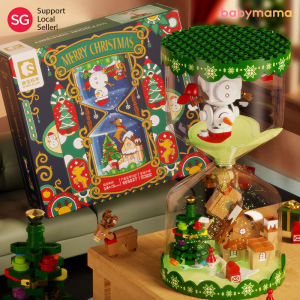 SEMBO Christmas Hourglass Building Blocks | Glow in Dark | Festive | Santa Claus | Creator Expert Building Blocks 605027 | BABYMAMA