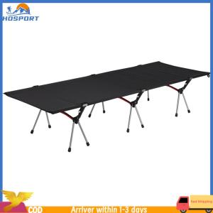【Hospor】Folding Camping Bed Supports 150kg Foldable Tent Bed Detachable Outdoor Single Bed for Tourist Hiking Backpacking