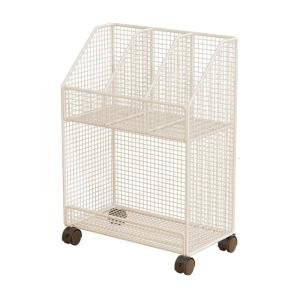 Durable Plastic Rolling Storage Bin Featuring A White or Black Finish Perfect For Small Apartments Or Dorm Rooms