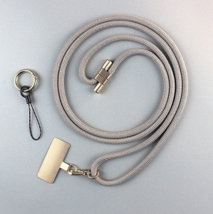 (SG seller) High-End Feeling Adjustable Mobile Phone Chain Cross-Body Strap Retractable Mobile Phone Lanyard Metal Clamp