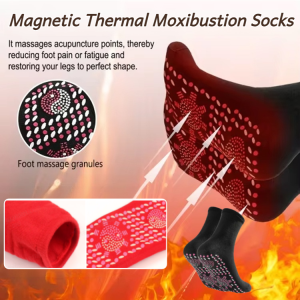 【Visible Results In 7 Days】Thermal Moxibustion Socks Magnetic Therapy Detox And Fat-reducing Self-heating Socks Indoor Floor Socks