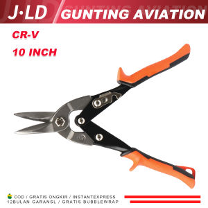 JLD Gunting Seng Holo 10 Inch / Gunting Hollow Baja Ringan / Aviation Snips