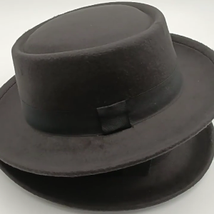 Classical Western Pork Pie Hat for Travel Wide Brimmed Hat Western Pork Pie Hat for Boy Man Adults Pork Pie Hat