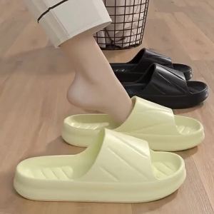 [Free Shipping] WomenS Bathroom Non-Slip Home Indoor Soft Bottom Korean Style Simple Thick Bottom Outdoor Home Summer Slippers MenS