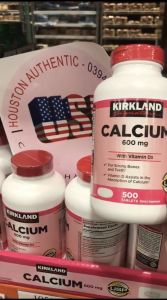 [ ĐỦ BILL STORE + AIR] Viên uống Canxi Kirkland Calcium 600mg + D3 500 viên _ Live mua hàng tại Mỹ