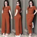 Set thun gân áo vạt bầu - màu trơn đơn giản siêu xinh - sản phẩm y hình. 