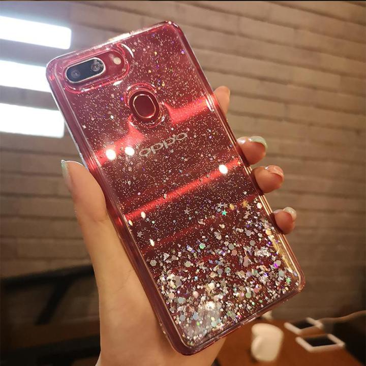 TOPZERO Luxury Bling Glitter Star Phone Cases For OPPO Realme C2