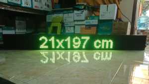 Running Text P10 6 Panel Ukuran 21x197 cm Outdoor