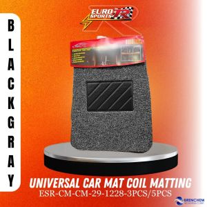 EURO SPORTS R UNIVERSAL CAR MAT COIL MATTING WITH SPIKES 5-PC & 3-PC