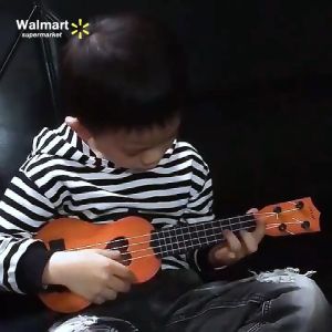 【Walmart】Mini Ukulele Guitar Musical Toy for Kids Girls Boys Musical Instrument Beginner Learning 4 Strings Small Ukulele with Pick Educational Music Toy Gift for Children Preschool Early Development