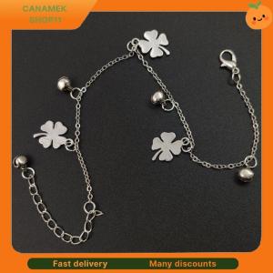 ❣️❣️❣️ Anklet Four-leaf Clover Three-bell Anklet Fast Selling Best-selling Foot Accessories