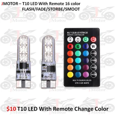 $10 T10 LED With Remote Change Color