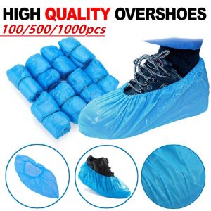 NEWTAP Dustproof CPE Plastic Anti Slip Disposable Shoe Cover Cleaning Overshoes Homes Overshoes Boot Safety