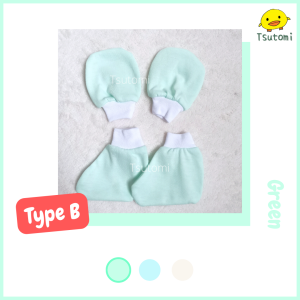 Newborn Baby Mittens & Booties Set | Set Sarung Tangan & Kaki untuk Bayi Baru Lahir | 新生儿婴儿手脚套