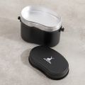 CAPTAIN STAG UH-4118/19 MESSTIN Lunch Box Portable Lightweight Military Style Outdoor Camping Cookware Tableware Anodized Aluminum Iron Material. 