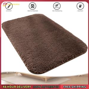 Winnereco 50x80cm Bathroom Door Mat Water Absorbent Bathroom Rug Anti-slip Bathroom Mat Soft And Comfortable Bath Mat for Bathroom