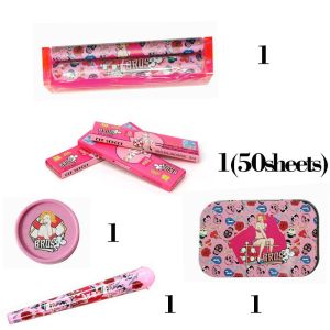 Pink Art Craft Paper Roller Kit with 110mm Rolls - Includes Biodegradable Grinder & Filter Papers