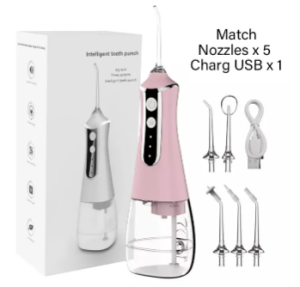 Oral irrigator Water flosser Oral care Portable electric teeth cleaner set 300ML water