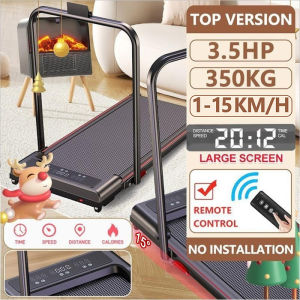 Yeesall Treadmill exercise With Armrests Threadmill 3.5HP electric walking machine LED Electric 1-15KM/H Flat Walking Treadmill. Quiet running walking pad foldable Walking Pad black style Foldable Treadmill 【TOP SALE+Same Day Delivery】