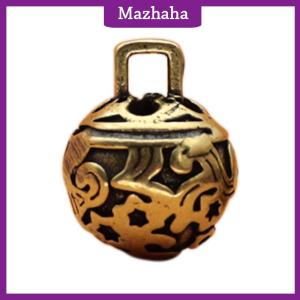 Mazhaha เครื่องประดับทองเหลืองแบบย้อนยุคที่ทนทานจี้รูปกระดิ่งขนาดเล็กสำหรับเป็นของขวัญเครื่องประดับจี้ห้อยพวงกุญแจของขวัญวันเกิด