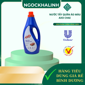 Nước tẩy quần áo màu AXO chai 1.8L (màu xanh)