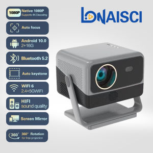 N1PRO HD 4K Projector Auto Focus Auto Keystone Correction Android  360° Rotation Wifi Bluetooth Smart Home Theater  Office Meeting Projector