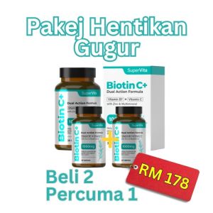Supervita Biotin C+ Vitamin tambah Rambut