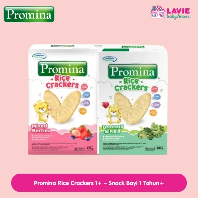Promina Rice Crackers 1+ 20g – Snack Bayi 1 Tahun+ | Renyah & Mudah Lumer | Cocok untuk Camilan Sehat - Lavie Baby House